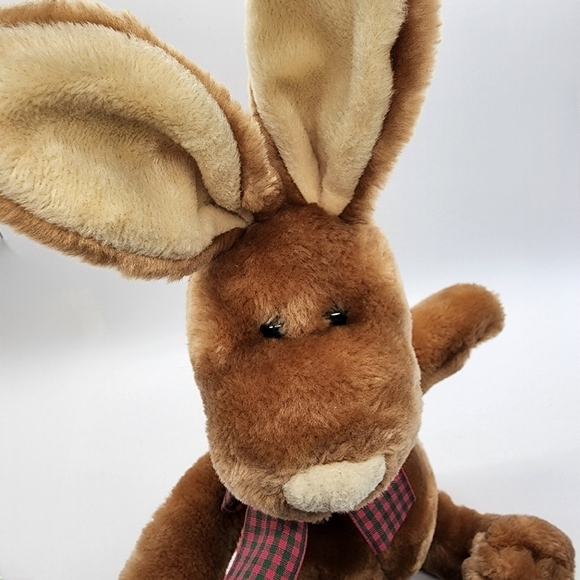 GUND Vintage Clover the Brown Bunny rabbit long snoopy face plush stuffed animal - Picture 2 of 14